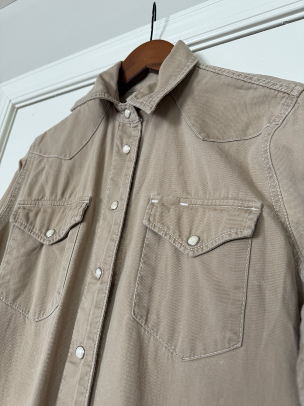 Denimst Cowboy Jumpsuit XS 100% cotton Workwear-Style Tan Utility Jumpsuit mexic - Picture 12 of 16